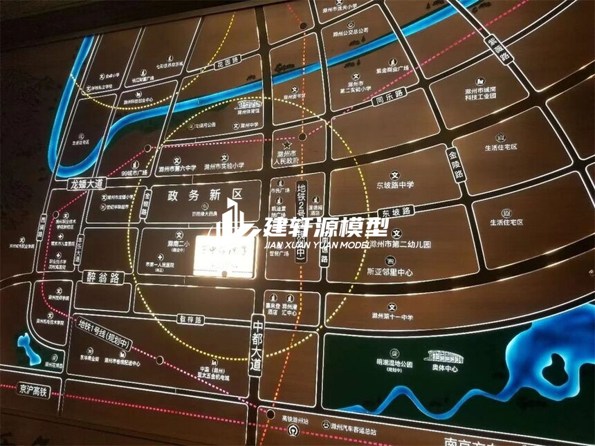 龙门区域壁挂模型