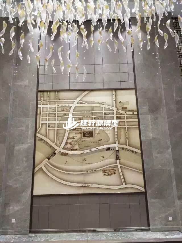 龙门木质壁挂模型